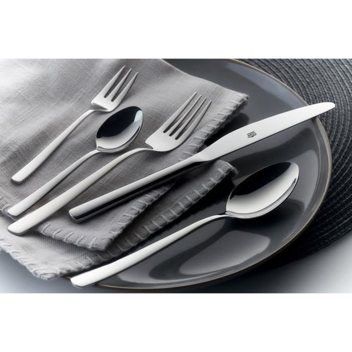 GSW Cutlery Set - 30 Pieces - Solid Stainless Steel - Ergonomic Design 30-Piece