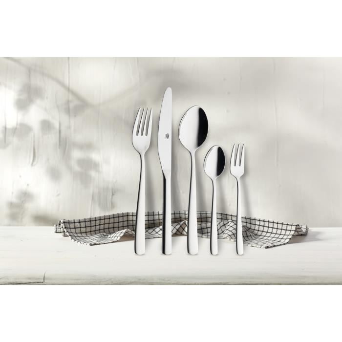 GSW Cutlery Set - 30 Pieces - Solid Stainless Steel - Ergonomic Design 30-Piece