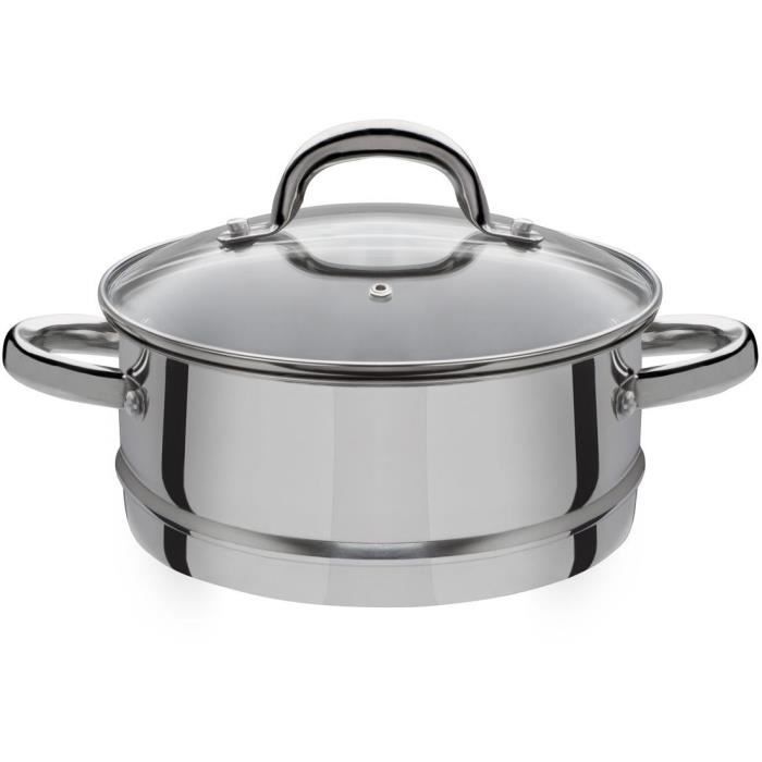 GSW MONTREAL Cookware Set - 10 Pieces - Stainless Steel - Induction Compatible 10-piece