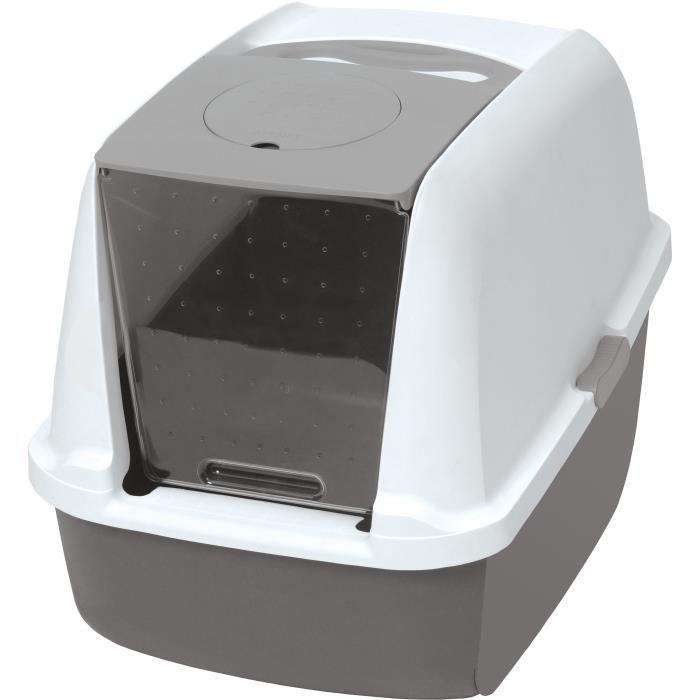 Catit Toilet House Litter Box - AirSift Regular - Built-in Filtration System - L. 57 x W. 39 x H. 46.5 cm