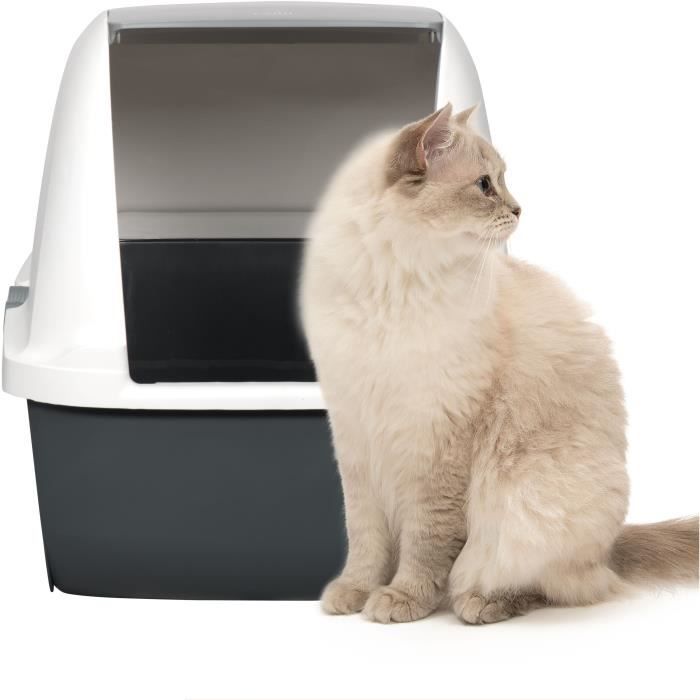 Catit Toilet House Litter Box - AirSift Regular - Built-in Filtration System - L. 57 x W. 39 x H. 46.5 cm