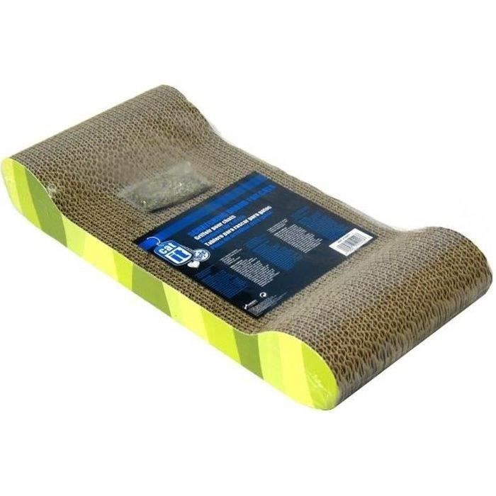 CATIT Corrugated Cardboard Scratching Post 49x22x75 cm Green Zebra Print