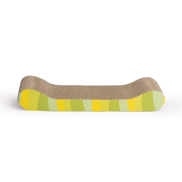 CATIT Corrugated Cardboard Scratching Post 49x22x75 cm Green Zebra Print