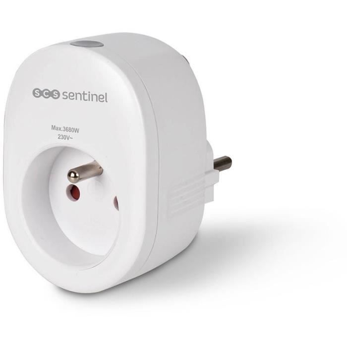 SCS SENTINEL Smart Plug - Remote Control, ON/OFF Button, 16A, 3600W