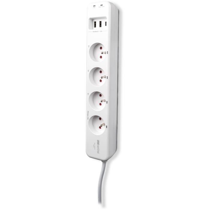 SCS SENTINEL SmartPlug Strip - 4 Outlets, 3 Remote Controlled, 16A, 3600W