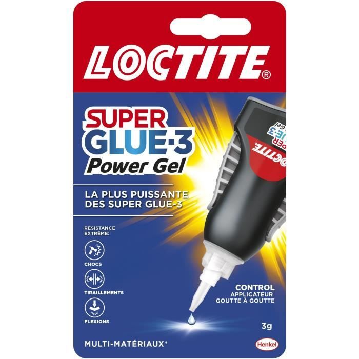 Loctite Super Glue-3 Control Power Flex - Instant Adhesive - Flexible and Strong