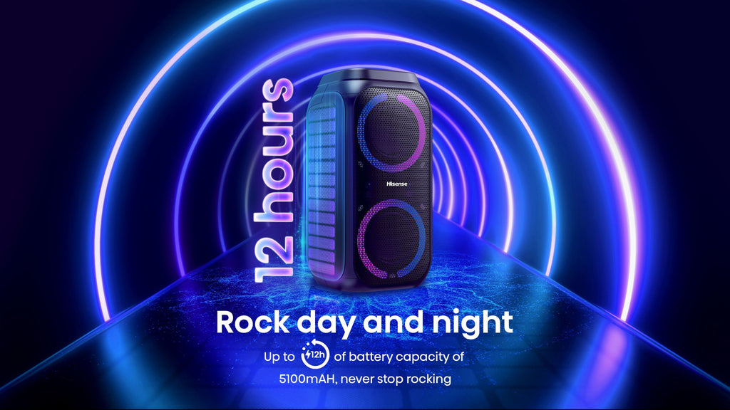 HISENSE Portable Speaker - Bluetooth - Max 160 W