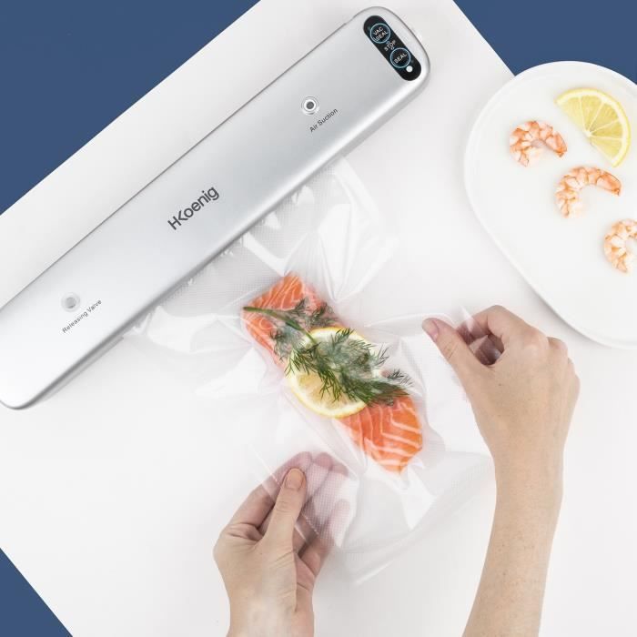 HKoeNIG Vacuum Sealer - SSV32 - Maximum Sealing Width of 30 cm - Stainless Steel