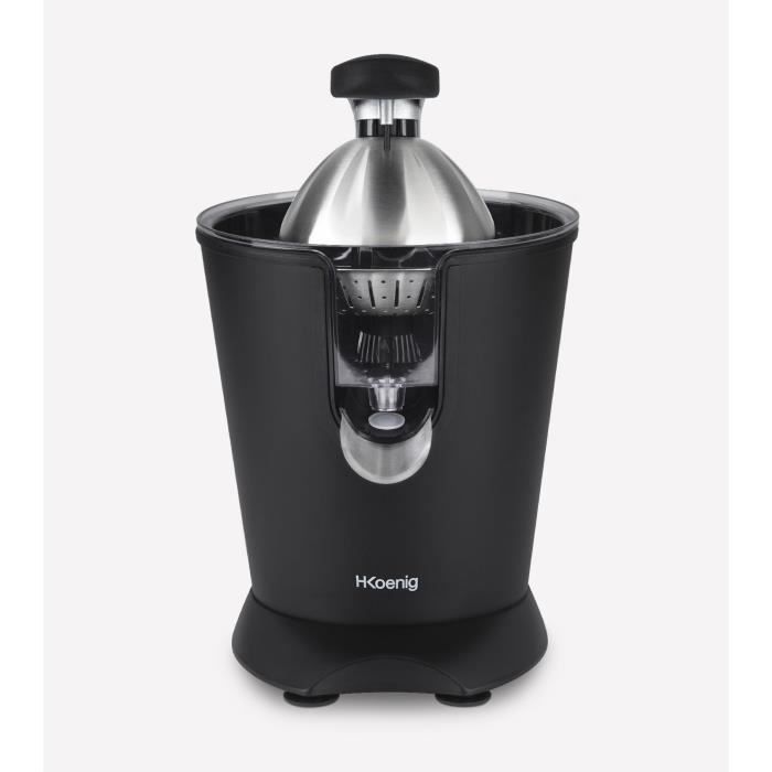 H.Koenig Citrus Juicer - AGR82 - Electric - 160 W - Matte Black and Stainless Steel
