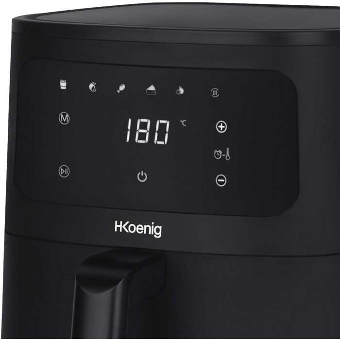 HKoeNIG Air Fryer - FRY840 - 4 L Capacity - 6 Cooking Programs - 1300W