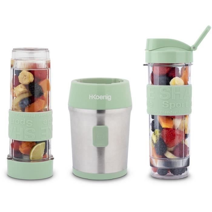H.KoeNIG Mini Blender - 300W - 570 ml - Pastel Green - SMOO18