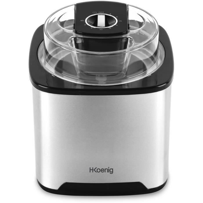 Sorbetiere HKoeNIG - SRB80 - Capacité 2 L - Préparation rapide: 30 a 40 min - 12W