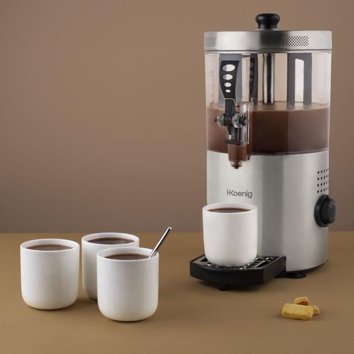 H.Koenig SHK800 Hot Chocolate Dispenser - 3 L - 1200W - Stainless Steel