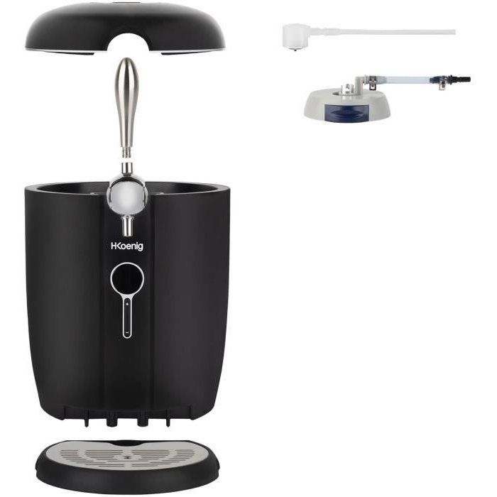 HKoeNIG Beer Dispenser - BW1688 - 6 L Capacity - Adjustable Temperature 3°C to 12°C