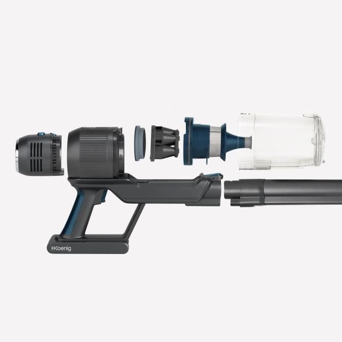 HKoeNIG PowerFlex+ UPX26 2-in-1 Cordless Stick Vacuum Cleaner - 220W - Up to 40 Min Run Time - Lightweight