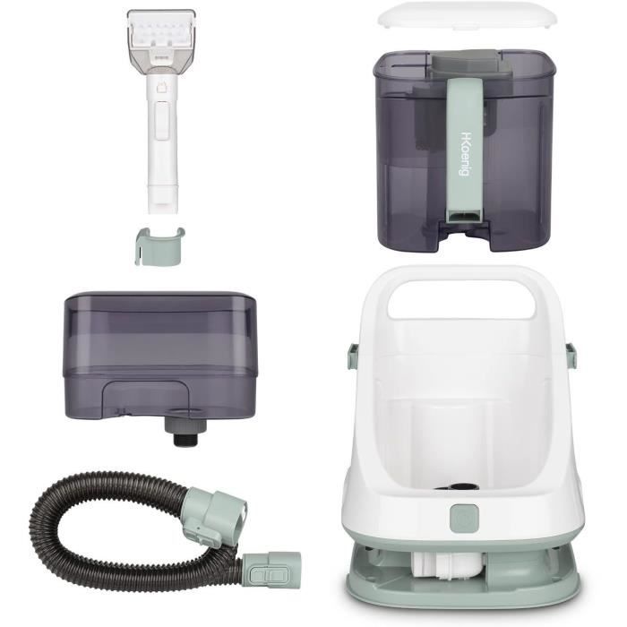 HKoeNIG TWT77 Handheld Textile Cleaner - 1.4 L Clean Water Tank - 650W Power 1.4L/1.2L