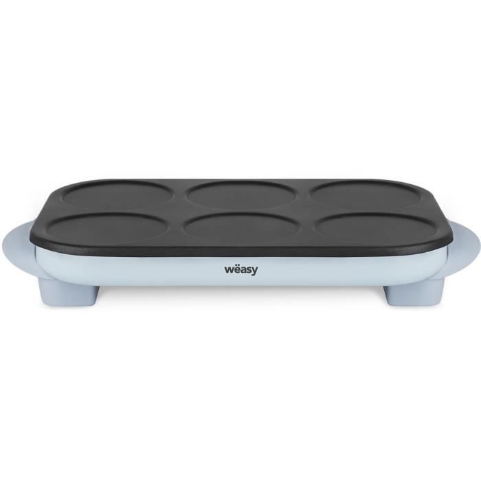 WEASY Crepe Maker - GOO60 - Crepes and Pancakes - 6 Slots - Non-stick Coating - Temperature up to 240°C - 1500W