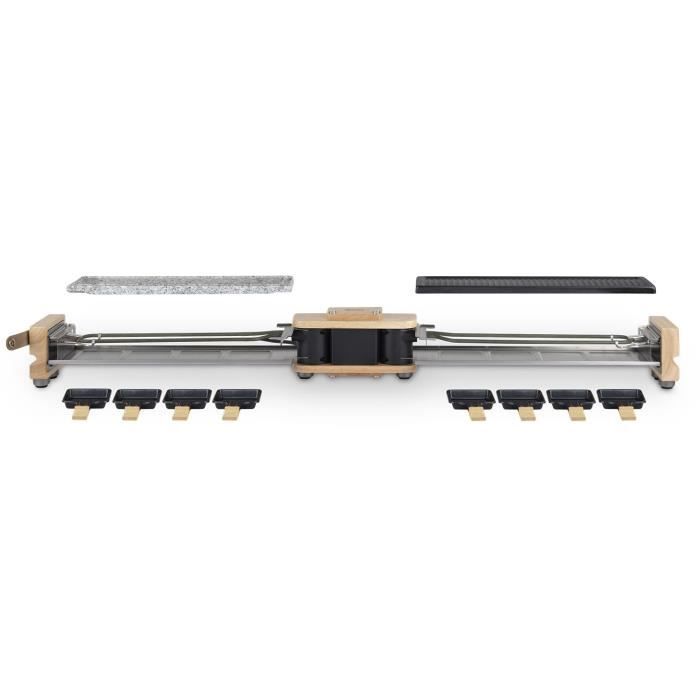 H.Koenig Raclette Grill - WOD360 - Serves up to 8 People - Rotating Base - 1400W