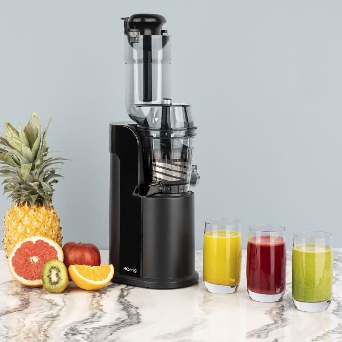 HKoeNIG GSX16 Juicer - 250W - 0.8 L - Black - Slow Press Technology