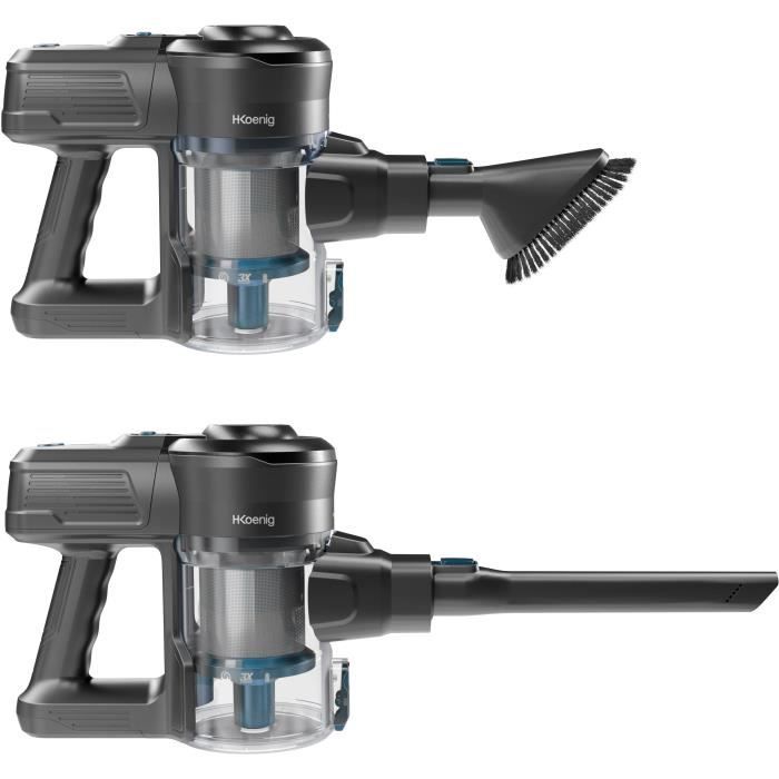 H.Koenig UP610 2-in-1 Cordless Stick Vacuum Cleaner - 155 W - 0.8 L - Blue