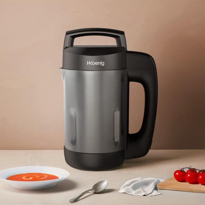 H.Koenig Heated Blender - MXC20 - 850 W - 1.1 L - Stainless Steel - Black