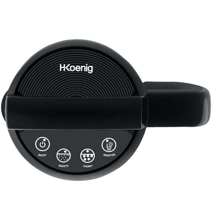 H.Koenig Heated Blender - MXC20 - 850 W - 1.1 L - Stainless Steel - Black