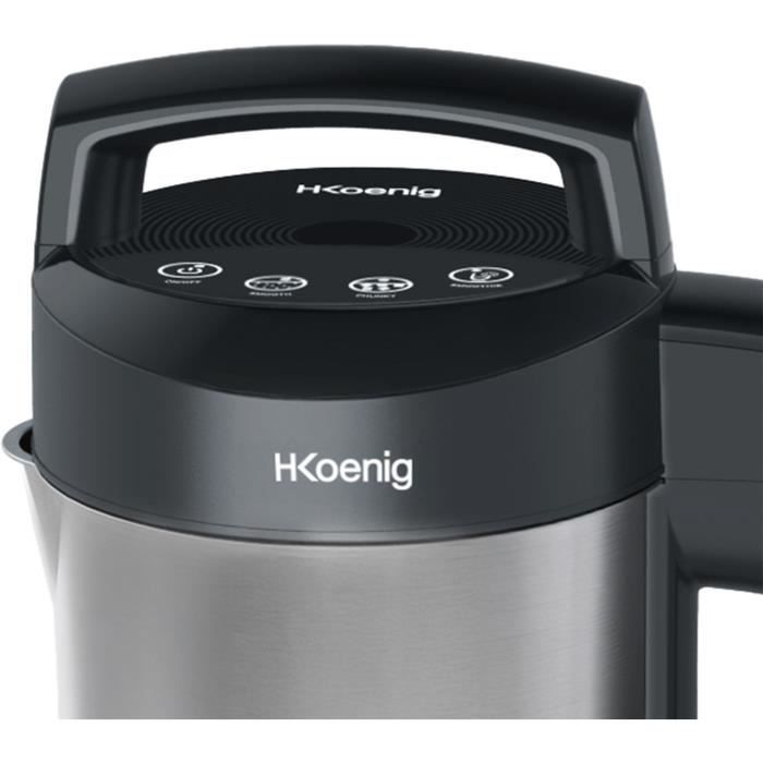 H.Koenig Heated Blender - MXC20 - 850 W - 1.1 L - Stainless Steel - Black