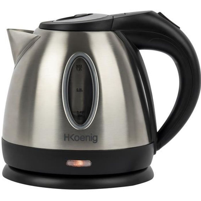H.Koenig BO12 Electric Kettle - 1.2 L - Stainless Steel