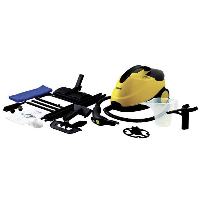H.Koenig Steam Cleaner - NV6200 - 4 Bar Pressure - 1.5 L Capacity - 45min Runtime