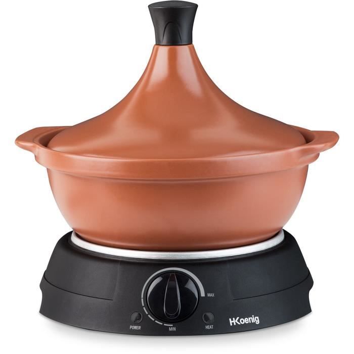 Tajine électrique HKoeNIG - TAJ3 - Capacité 3L - Température réglable - 600W