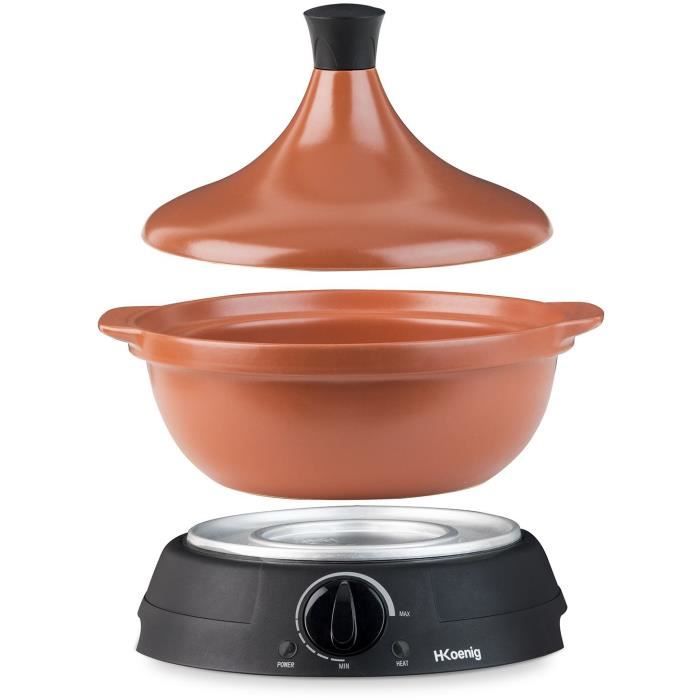 Tajine électrique HKoeNIG - TAJ3 - Capacité 3L - Température réglable - 600W