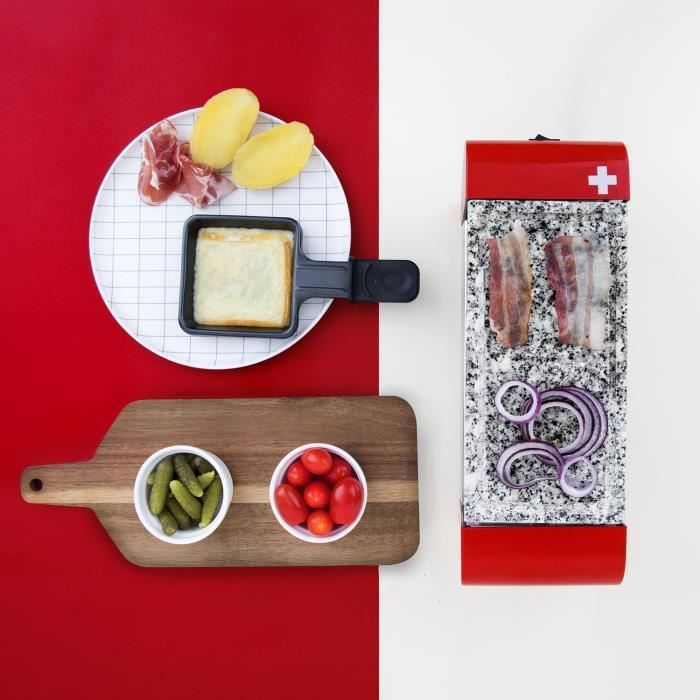 H.Koenig Raclette Grill - RP2 - Serves up to 2 People - Granite Plate - 350W