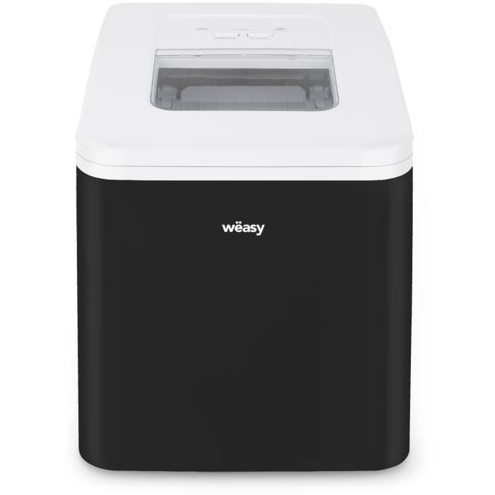 Machine a glaçons WEASY - KW12 - Jusqu'a 12 kg de glaçons par jour - 7 a 12 minutes de production - Noir