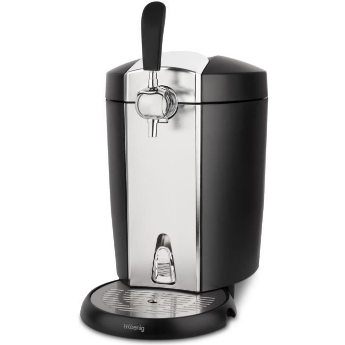 H.Koenig Beer Dispenser - BW1778 - 5 L Capacity - Adjustable Temperature 3°C to 6°C