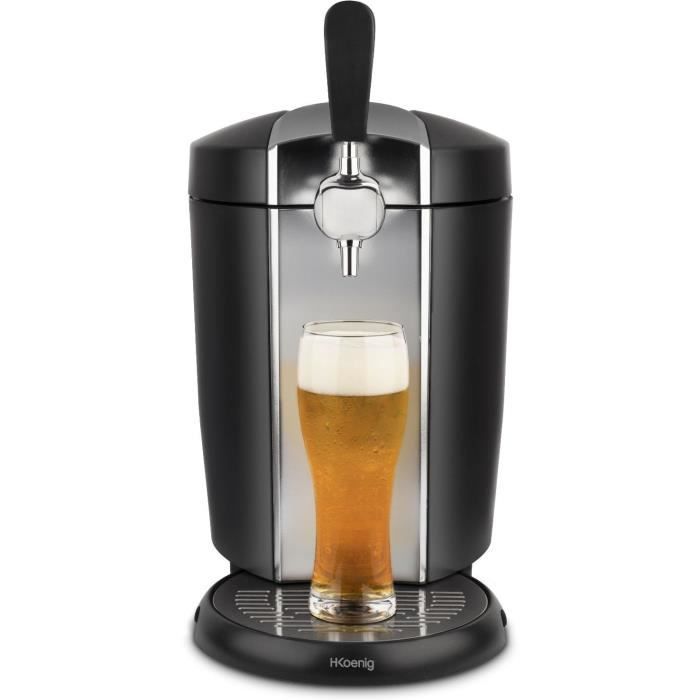 H.Koenig Beer Dispenser - BW1778 - 5 L Capacity - Adjustable Temperature 3°C to 6°C