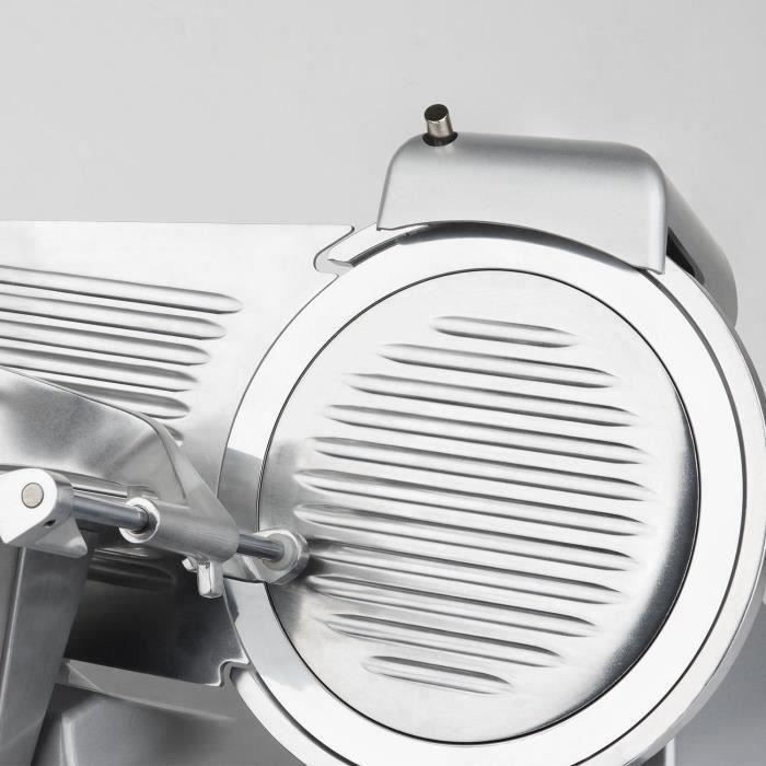 H.Koenig Meat Slicer - MSX252 - 25 cm Blade - Adjustable Thickness 0-12 mm