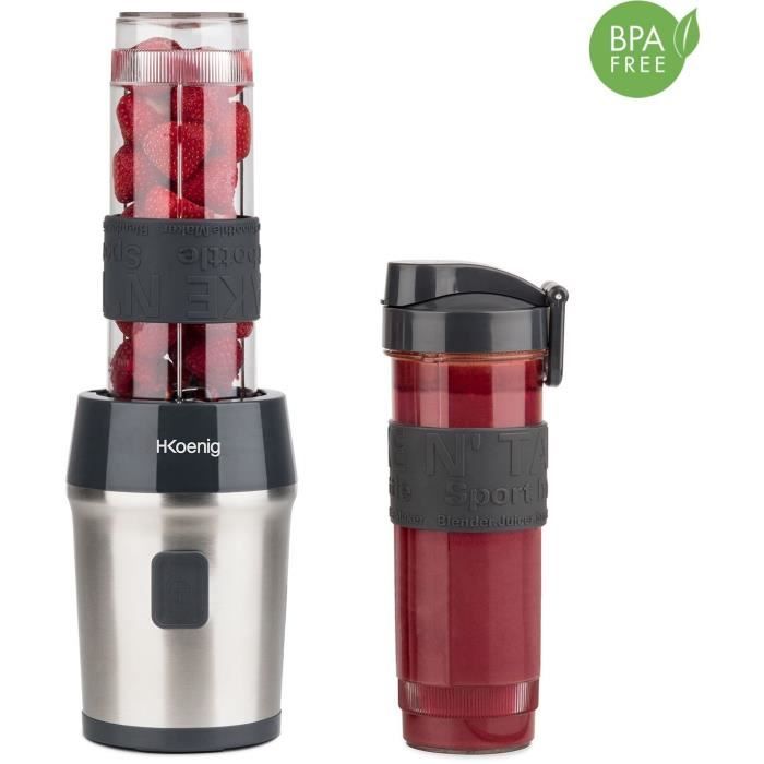 H.Koenig Mini Blender - SMOO9 - 300W - 570 ml - Black