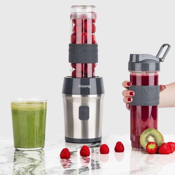 H.Koenig Mini Blender - SMOO9 - 300W - 570 ml - Black