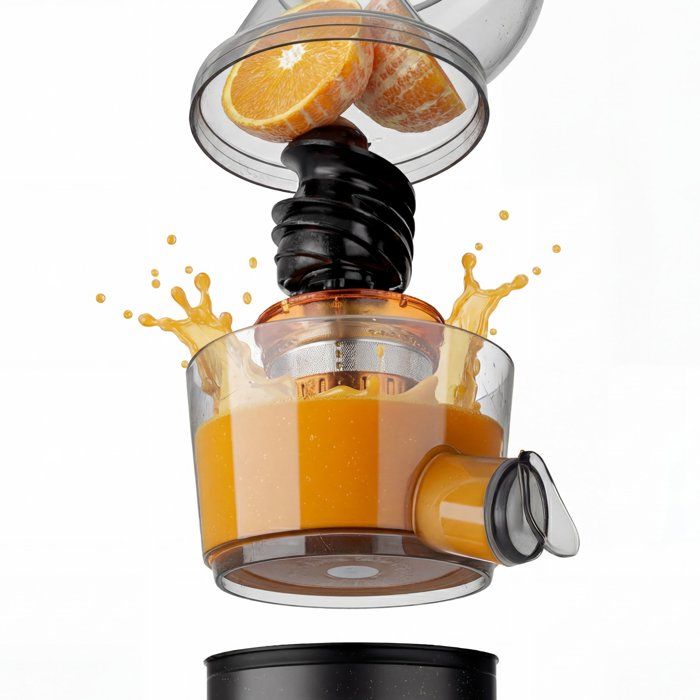 Extracteur de jus extra lent vitamin+ - HKoeNIG - GSX24 - 400 W - 1 L - Noir