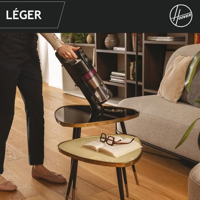 HOOVER Cordless Stick Vacuum Cleaner - HF1 Plus Flex - Flexible Tube, 40AW Suction HF1P10HX