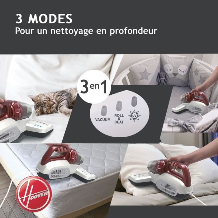 HOOVER MBC500UV - Ultra Vortex Mattress and Textile Vacuum Cleaner - 500 W