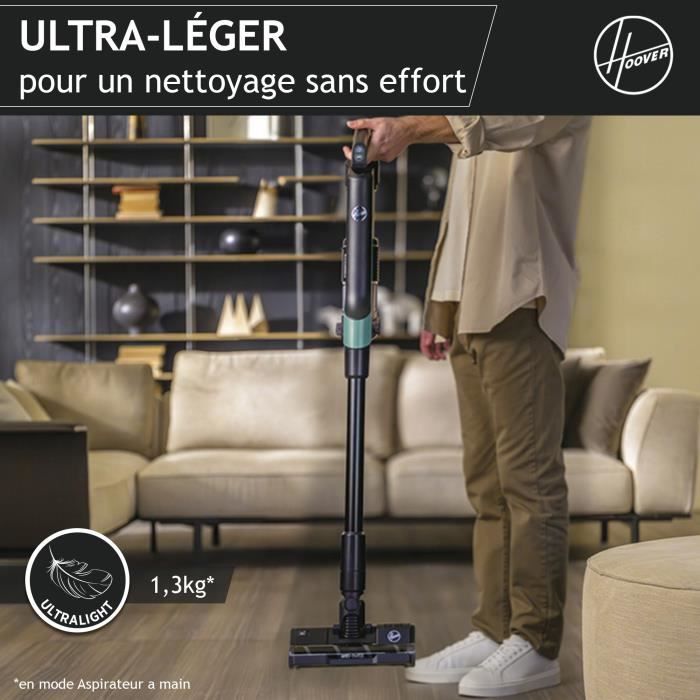 HOOVER Cordless Stick Vacuum Cleaner - HF201P - Ultra-lightweight, 50AW Turbo Brush