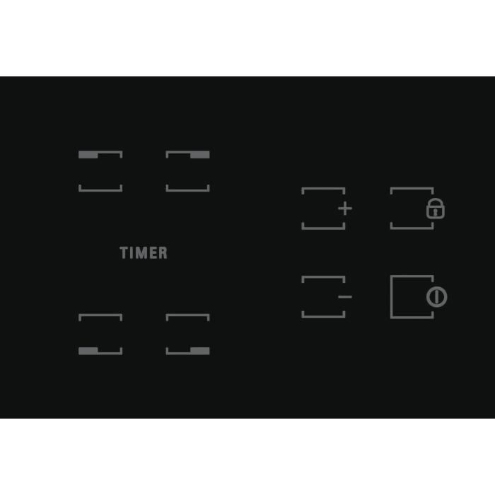 HOTPOINT HR631C Ceramic Hob - 4 Burners - 60 cm - Black