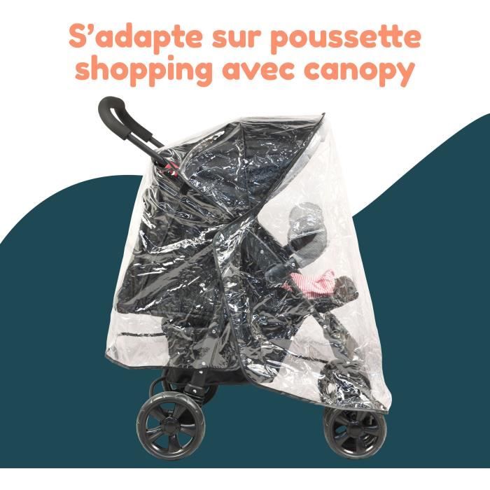 BAMBISOL Universal Rain Cover - For Strollers with Canopy