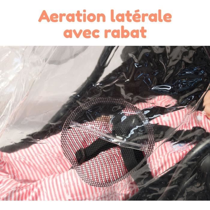 BAMBISOL Universal Rain Cover - For Strollers with Canopy