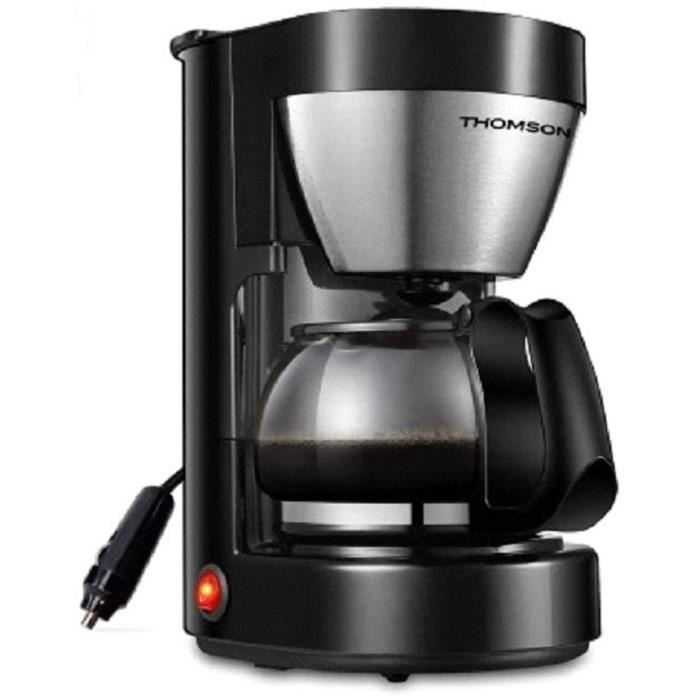 24V Coffee Maker - THOMSON - 0.65 L - 4/6 cups - 300 W - Stainless steel finish