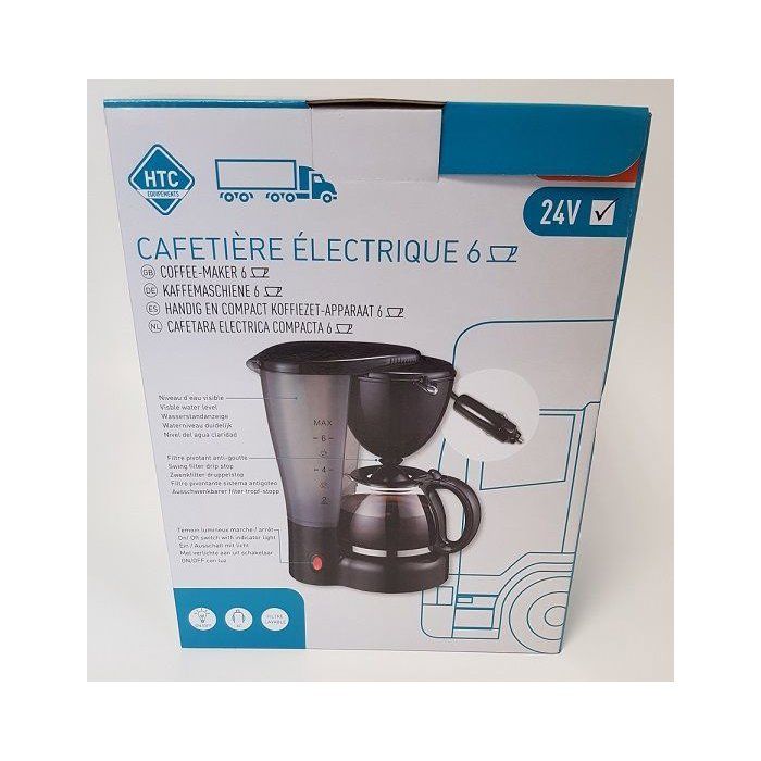 24V Coffee Maker - HTC Equipment - 5/6 cups - 250W