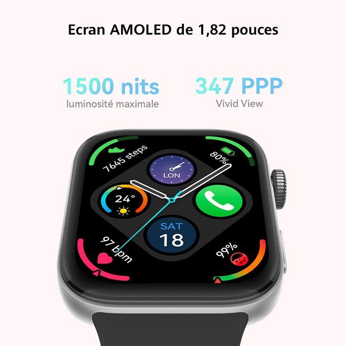 Huawei Smartwatch - Watch Fit 3 - 1.82" AMOLED Screen - Black