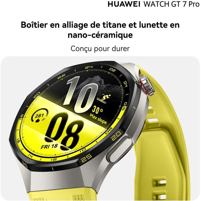 HUAWEI WATCH GT7 Pro 46mm Yellow Fluoroelastomer Strap (55020JTS)