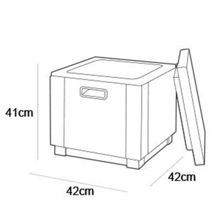 Keter Glacier Ice Cube Cooler - Graphite - 405981